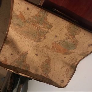 Vintage Leather Atlas Garment/Suit Bag